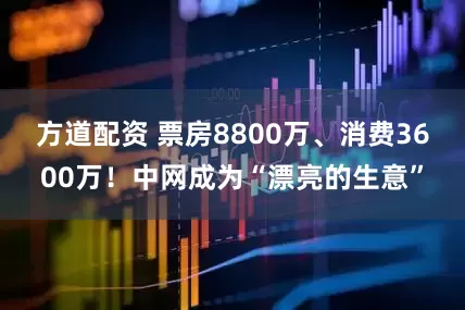 方道配资 票房8800万、消费3600万！中网成为“漂亮的生意”